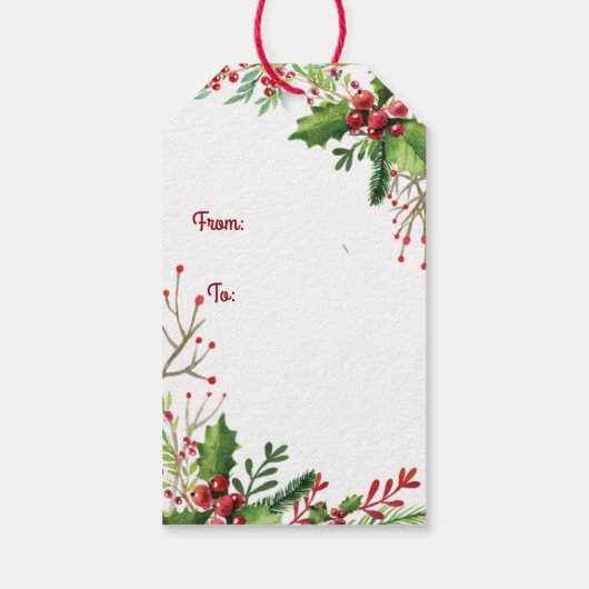 ノスタルジックメリーベリークリスマス ギフトタグ (裏面)