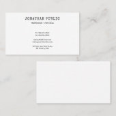 ノスタルジックルックプロフェッショナルエレガントテンプレートクール 名刺 (正面/裏面)