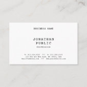 ノスタルジックルックミニマリスエレガントトクラシックテンプレート 名刺 (正面)