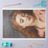 ノスタルジックレッドヘッドガールティッシュペーパー 薄葉紙 (クラフト)