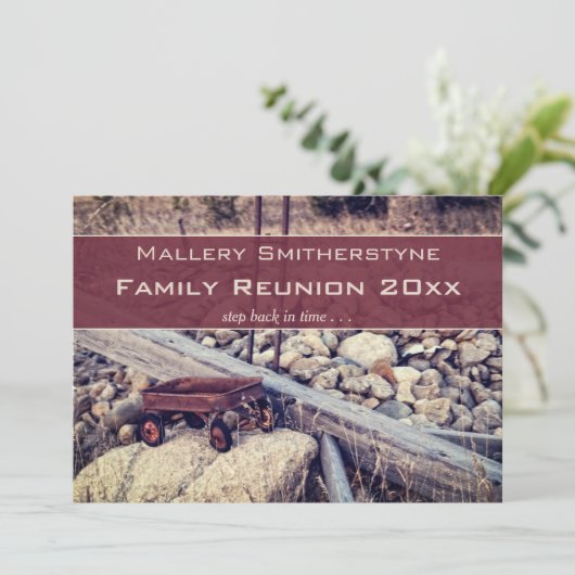 ノスタルジックレッドワゴンファミリー懇親会招待状 招待状 (スタンド正面)