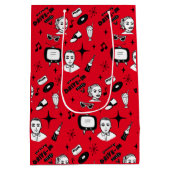 ノスタルジックレトロ1950年代スタイル ミディアムペーパーバッグ (裏面)