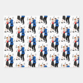 ノスタルジックレトロ1950年代スタイル ラッピングペーパーシート (正面)