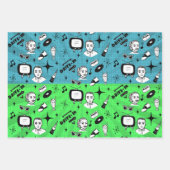 ノスタルジックレトロ1950年代スタイル ラッピングペーパーシート (正面2)