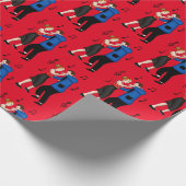 ノスタルジックレトロ1950年代スタイル ラッピングペーパー (角)