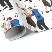 ノスタルジックレトロ1950年代スタイル ラッピングペーパー (ロールコーナー)