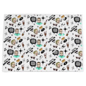 ノスタルジックレトロ1950年代スタイル ラージペーパーバッグ (正面)