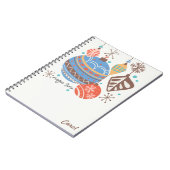 ノスタルジックヴィンテージクリスマスミッドセンチュリーオーナメント ノートブック (左側)