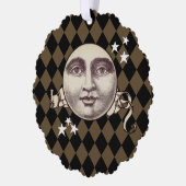 ノスタルジックヴィンテージスチームパンクファンタジー オーナメントカード (左)