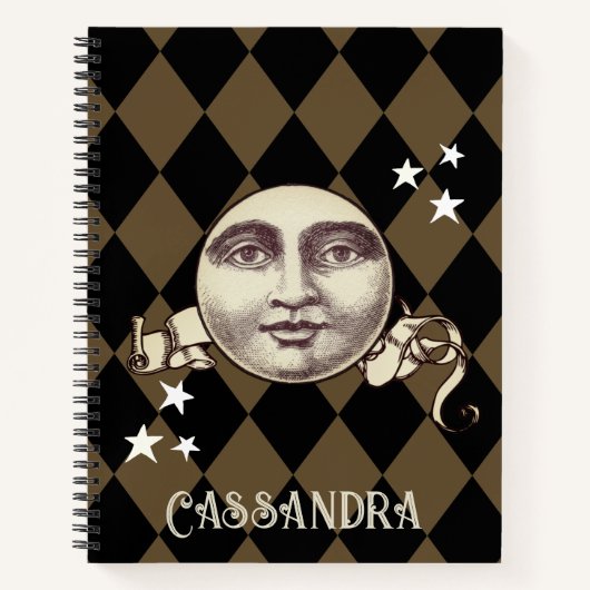 ノスタルジックヴィンテージスチームパンクファンタジー ノートブック (正面)