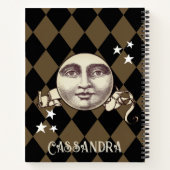 ノスタルジックヴィンテージスチームパンクファンタジー ノートブック (裏面)