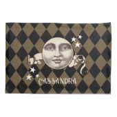 ノスタルジックヴィンテージスチームパンクファンタジー 枕カバー (裏面)