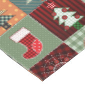 ノスタルジックヴィンテージホリデーパッチワークキルト テーブルクロス (アングル)