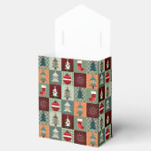 ノスタルジックヴィンテージホリデーパッチワークキルト フェイバーボックス (オープン)