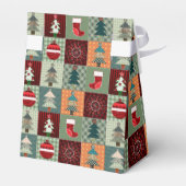 ノスタルジックヴィンテージホリデーパッチワークキルト フェイバーボックス (裏面サイド)