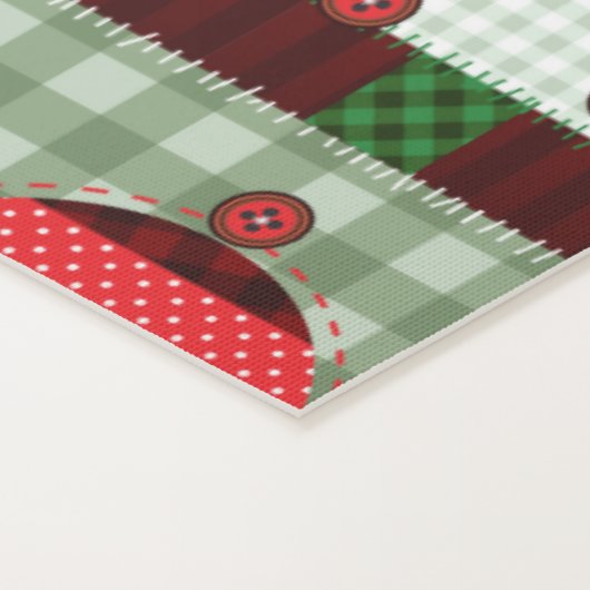 ノスタルジックヴィンテージホリデーパッチワークキルト ヨガマット (詳細)