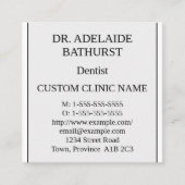 ノスタルジック伝統的名刺 スクエア名刺 (正面)