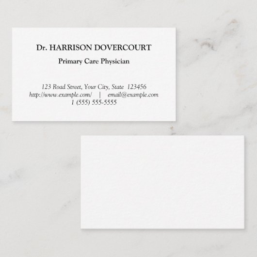 ノスタルジック健康気にプロフェッショナル名刺 名刺 (正面/裏面)