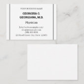 ノスタルジック医療プロフェッショナル名刺 名刺 (正面/裏面)