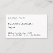 ノスタルジック医療プロフェッショナル名刺 名刺 (正面)