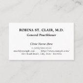 ノスタルジック医療プロフェッショナル名刺 名刺 (正面)