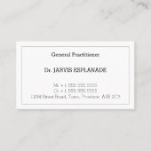 ノスタルジック医療プロフェッショナル名刺 名刺 (正面)