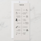 ノスタルジック新聞結婚式 プログラム (裏面)