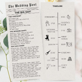 ノスタルジック新聞結婚式 プログラム