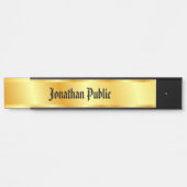 ノスタルジック書付きスクリプエレガントトフェイク金ゴールド サインプレート (正面)