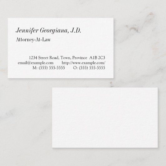 ノスタルジック法プロフェッショナル名刺 名刺 (正面/裏面)