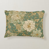 ノスタルジック花模様インヴィンテージハウス アクセントクッション (裏面)