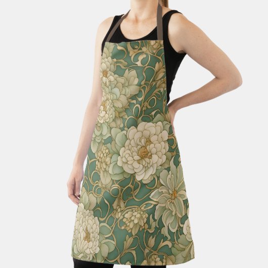ノスタルジック花模様インヴィンテージハウス エプロン (インサイチュ)
