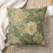 ノスタルジック花模様インヴィンテージハウス クッション (ブランケット)