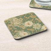 ノスタルジック花模様インヴィンテージハウス コースター (左側)