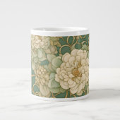 ノスタルジック花模様インヴィンテージハウス ジャンボコーヒーマグカップ (正面)