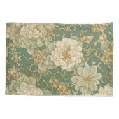 ノスタルジック花模様インヴィンテージハウス 枕カバー (裏面)