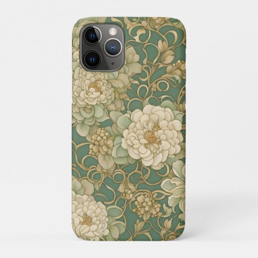 ノスタルジック花模様インヴィンテージハウス Case-Mate iPhoneケース (裏)