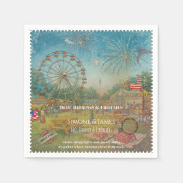 ノスタルジック・アメリカーナの遊園地パーティーデコレーション スタンダードカクテルナプキン