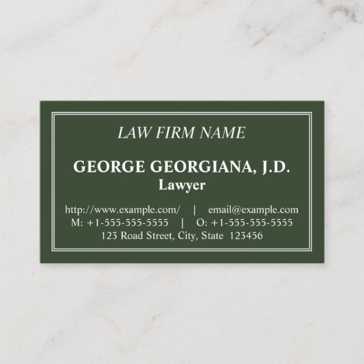 ノスタルジック、クラシックビジネス伝統的カード 名刺 (正面)