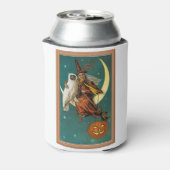 ノスタルジック ハッピー ハロウィン 魔女とフクロウ 缶クーラー (缶裏面)