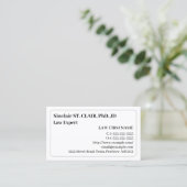 ノスタルジック&ヴィンテージ弁護士名刺 名刺 (スタンド正面)