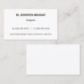 ノスタルジック、ヴィンテージ、クラシックビジネスカード 名刺 (正面/裏面)