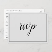 ノスタルジック「rsvp」ポストカード ポストカード (正面/裏面)