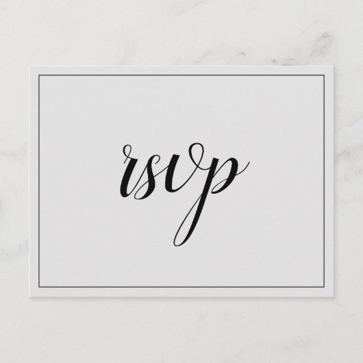 ノスタルジック「rsvp」ポストカード ポストカード (正面)