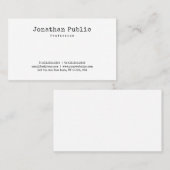 ノスタルジーデザインミニマルプレーンレトロトレンディー 名刺 (正面/裏面)