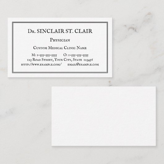 ノスタ伝統的ルジック名刺 名刺 (正面/裏面)