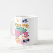 ノストラよくはしゃぐジアデザイン コーヒーマグカップ (正面左)