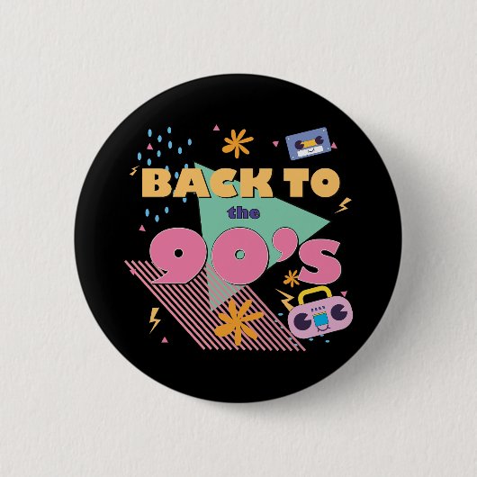 ノストラよくはしゃぐジアデザイン 缶バッジ (正面)