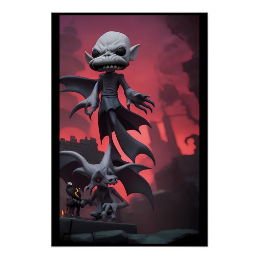 ノスフェラトゥが人狼を歩く ポスター (正面)