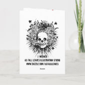 ノスフェラトゥハロウィンカード カード (裏面)